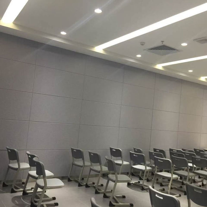 Tűzálló hornyolt poliészterszálas hangelnyelő tábla mozi/KTV akusztikus kezeléshez