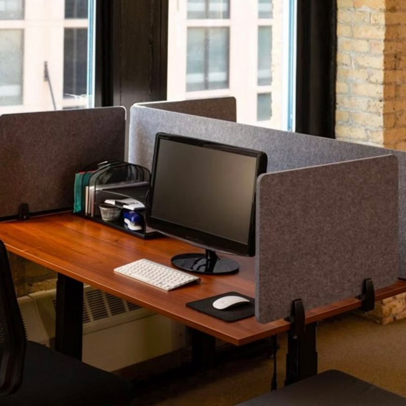 Spesonic környezetbarát poliészter szálas PET asztali elválasztó hangelnyelő poliészter akusztikus asztali képernyő