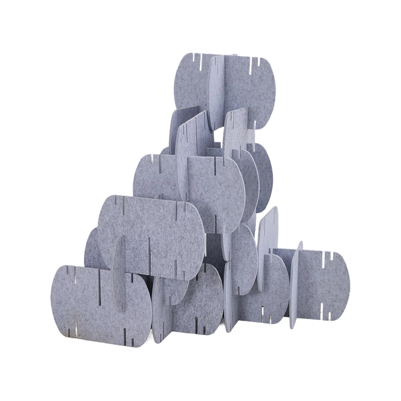 Környezetbarát akusztikus panelek irodai térelválasztókhoz, szövetbe burkolt kereskedelmi belsőépítészethez