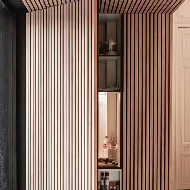 Spesonic fa léc falpanel belső zajszűrő akusztikus dekoratív 3D hangelnyelő falburkolathoz Akupanel